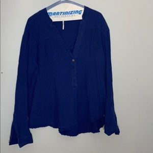 Navy Free People Top
